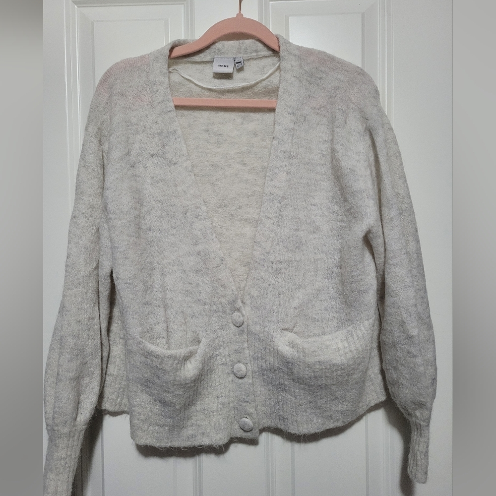 Cozy Gray Button-Up Cardigan